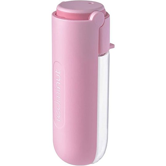 Crea - Vega Portable Dog Water Bottle, Collapsible, for Travel and Outdoor Excursions, 420ml (Pink)
