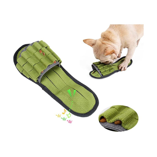 Sun Flowergb - Dog & Cat, Dog Puzzle and Foraging Toys, Slippers Shaped Interactive Dog Training Toys with Squeaky, Stress Relief Intelligence Toys