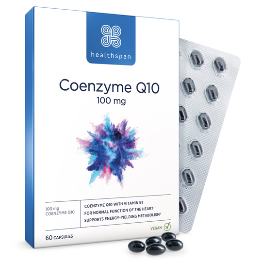 Healthspan Co-enzyme Q10 100mg, 60 Capsules, Vegan