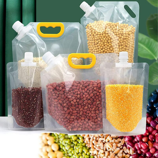 Grain Moisture-Proof Sealed Bag, Transparent Grain Moisture Proof Bags, 5Pcs/Set (1Set-5Pcs)