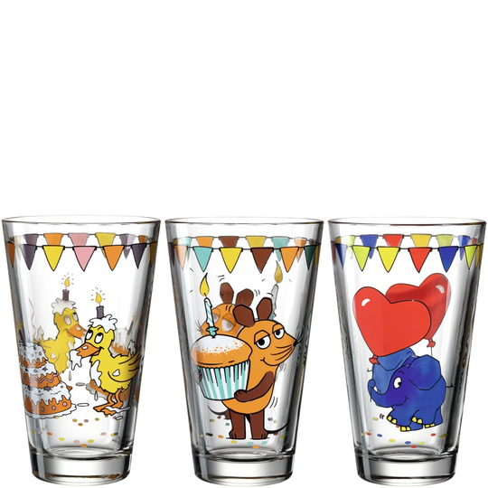 Bambini 3 Piece 300ml Drinking Glass Set