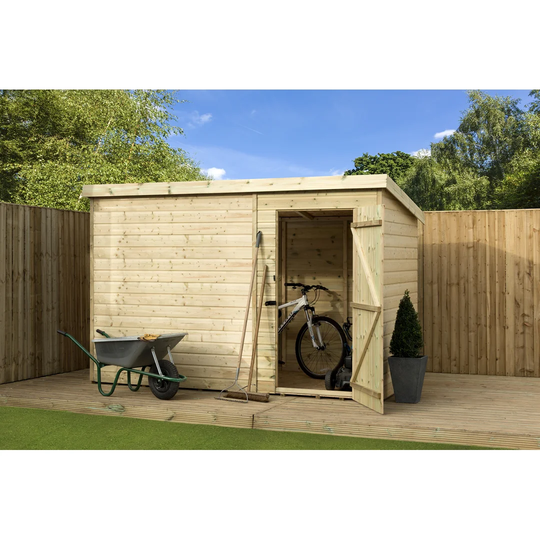 Beartown 9 Ft. W x 5 Ft. D Shiplap Pent Wooden Shed