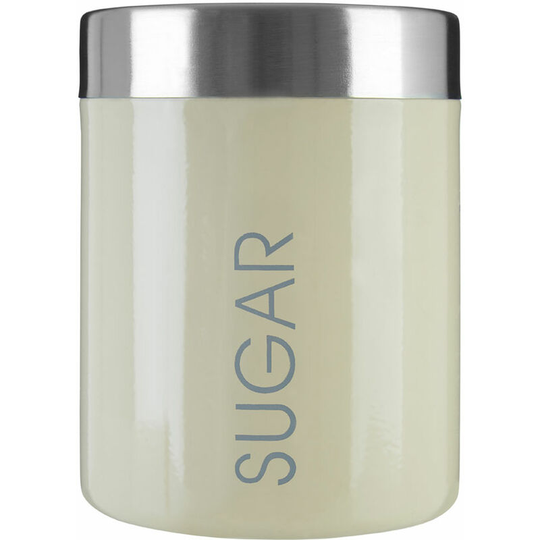 Premier Housewares - Cream Enamel Sugar Canister