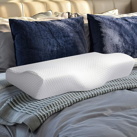 Monly - Memory Foam Pillows Orthopedic Sleeping Pillows, Cervical Pillow for Pain Relief, Ergonomic and Orthopedic Cervical Pillow with Washable