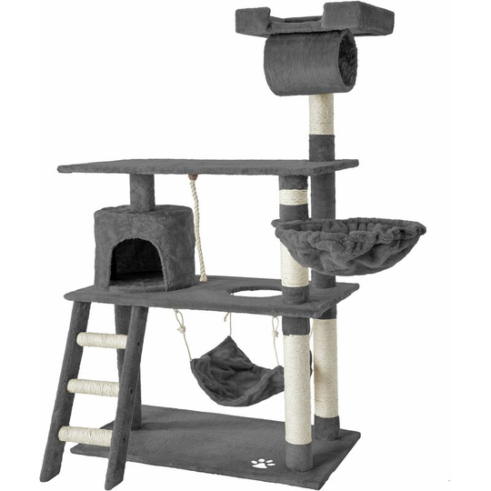 Cat tree scratching post Marcel - cat scratching post, cat tower, scratching post - grey - grey