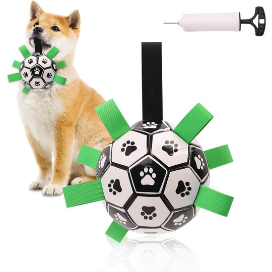 Betterlifegb - Dog Soccer Ball, Dog Water Toy, Interactive Toys for Children and Dogs, Tug of War Dog Toy, Comply with Children's Toy Safety