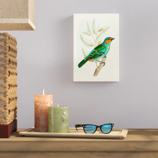 'On Perch XI' - Wrapped Canvas Painting Print