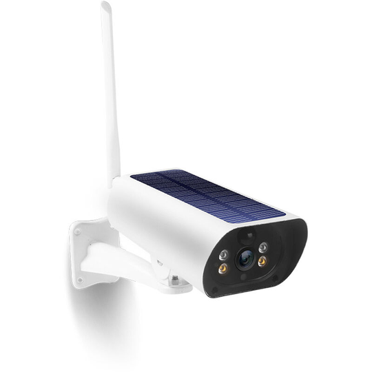 Lifcausal - Wifi Solar Camera 1080P Wireless Minitor Plug-in Free Support Adaptive Code Rate Voice Call Remote Wake Two Solar Panel