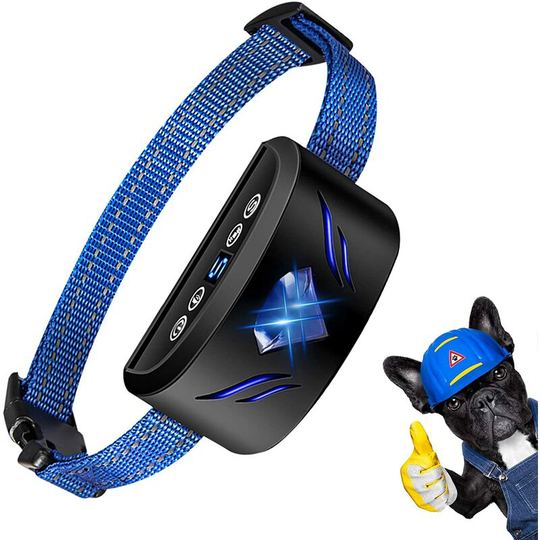 Litzee - Automatic Anti Barking Dog Collar,Rechargeable Vibration and Sound Mode Dog Training Collar Adjustable Sensitivity for Small, Medium and