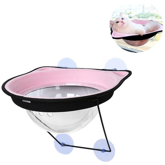 Windowsill Suction Cup Pet Cat Hammock Hanging Nest (pink) - Thsinde
