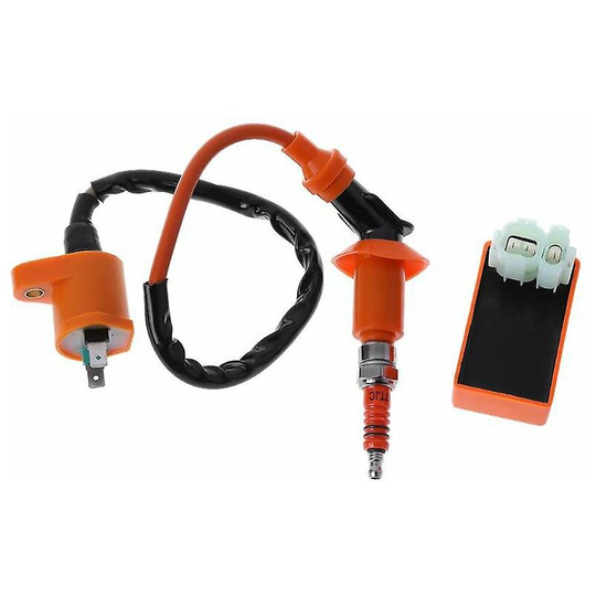 New Racing Performance Cdi+ Ignition Coil + Spark Plug Fit Gy6 150cc 125cc 50cc Thsinde