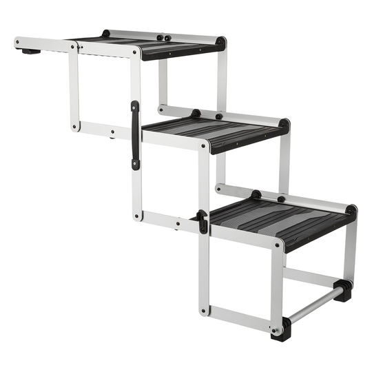 Trixie Friends on Tour 3-step Folding Stairs Aluminium/TPR - 120 x 37 x 50 cm / 100 x 37 x 57 cm (L x W x H)