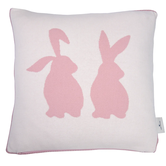 T-Pastel Rabbit Cotton Cushion Cover