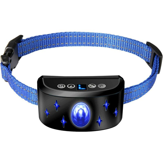 Soekavia - Dog Bark Collar, Automatic Training Collar with Sound / Vibration / Shock Modes, 7 Sensitivity Levels, Rechargeable and waterproof for