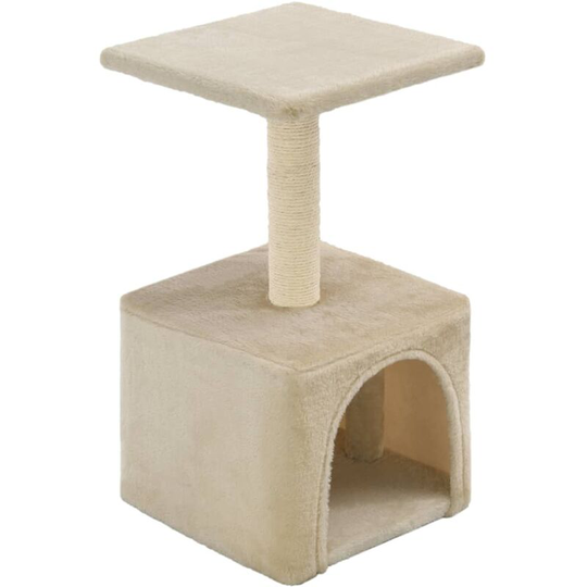 Cat Tree with Sisal Scratching Post 55 cm Beige vidaXL - Beige