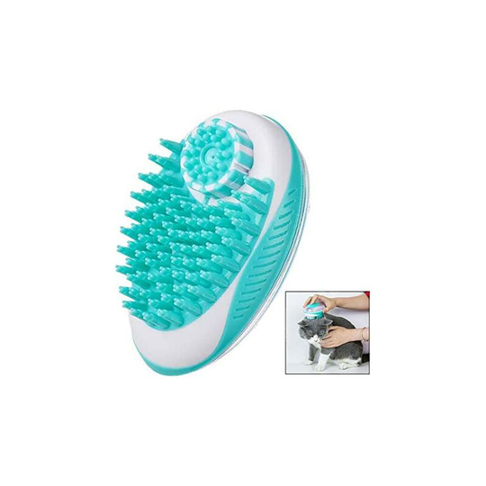 Pet Brush,Massage Grooming Shower Comb Brush for Dog Cat Pets Green