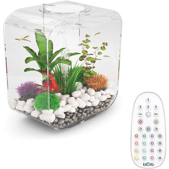 Biorb - life 30L Clear Aquarium Fish Tank with Multi Colour led Lighting