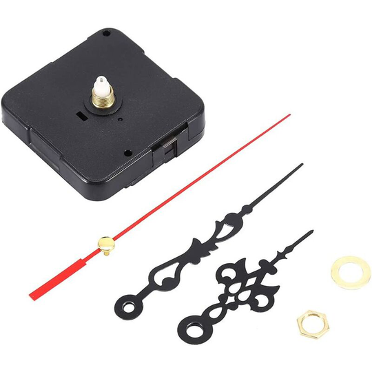 Dksfjkl - Clock Movement - Movement Hour Hand Second Hand Washer Used Brass Nut Replacement Parts Repair Tools Adjustment Kit - Black