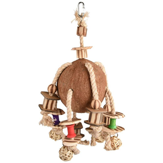 Flamingo - Bird Toy Sully Parrot Coconut bbq 42 cm Multicolour