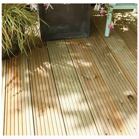 Forest - Garden Traditional Pressure Treated Vertical Patio Deck Board Pack of 10