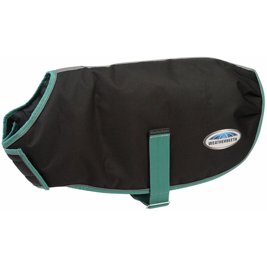 Weatherbeeta - Green-Tec Midweight Dog Coat (55cm) (Black/Bottle Green) - Black/Bottle Green