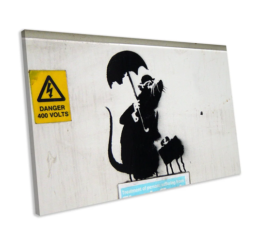 'English Rat' by Bansky - Wrapped Canvas Graphic Art Print