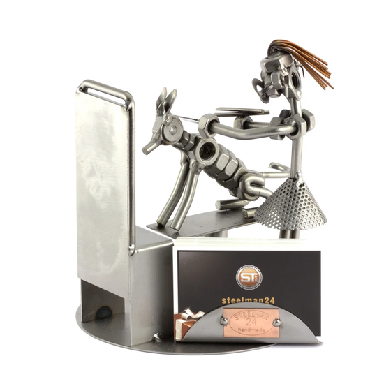 Dog Hairdresser Screw Man Place Card Holder