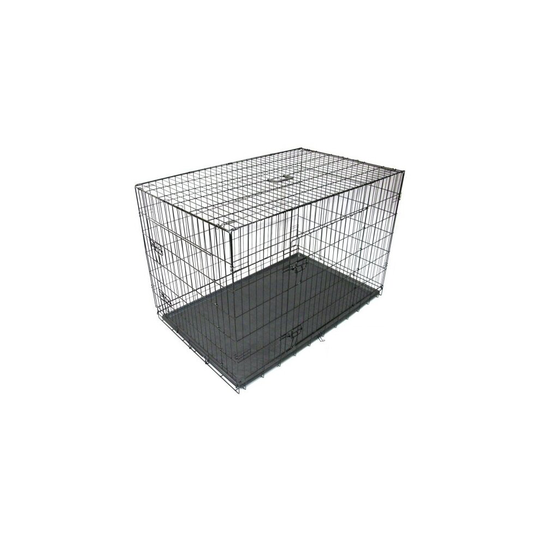 Gr8 Home Black 42" Pet Cages Metal Dog Cat Puppy Carrier Crate Tray