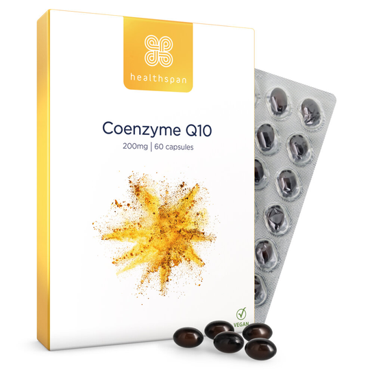 Healthspan Co-enzyme Q10 200mg,60 Capsules, Heart Health, Vegan