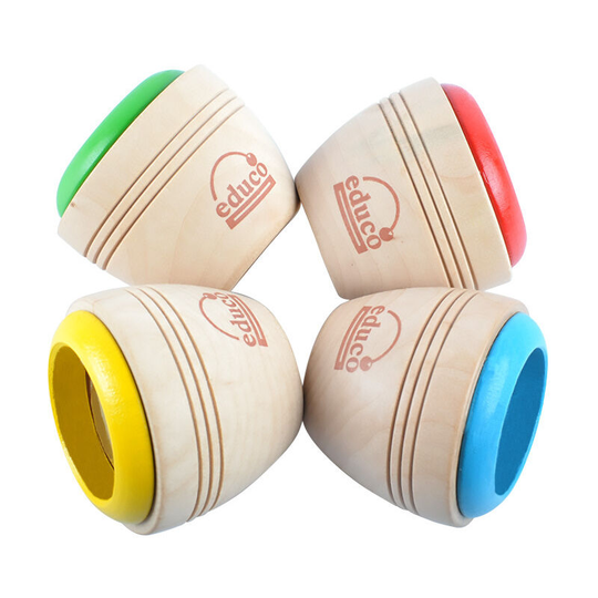 4pcs Wooden Magic Kaleidoscope Kids Learning Educational Toy, Color Random