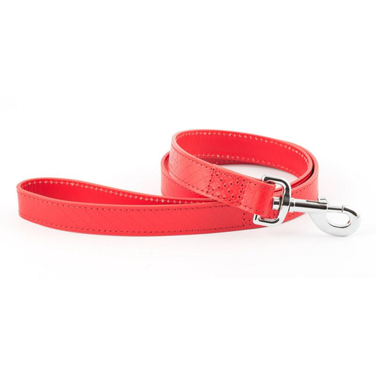 Pet Products Heritage Diamond Quilted Lead (25mm x 1m) (Red) - Red - Ancol