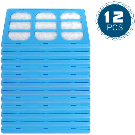 12 PCS Pet Water Fountain Filter Replacement Water Filter Cartridges Compatible with Cat Mate & Dog Mate Fountains
