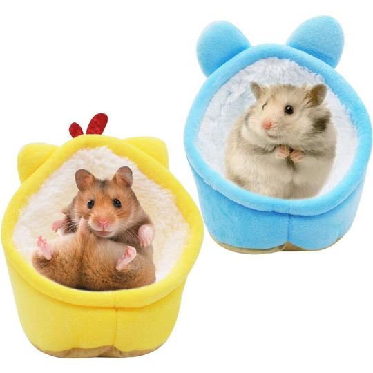 Betterlifegb - Betterlife House Winter Cotton Nest for Dwarf Hamster Cute Mouse Warm Pet Hamster Bed Sofa Nest Mini Soft Bed for Hamster Guinea Pig