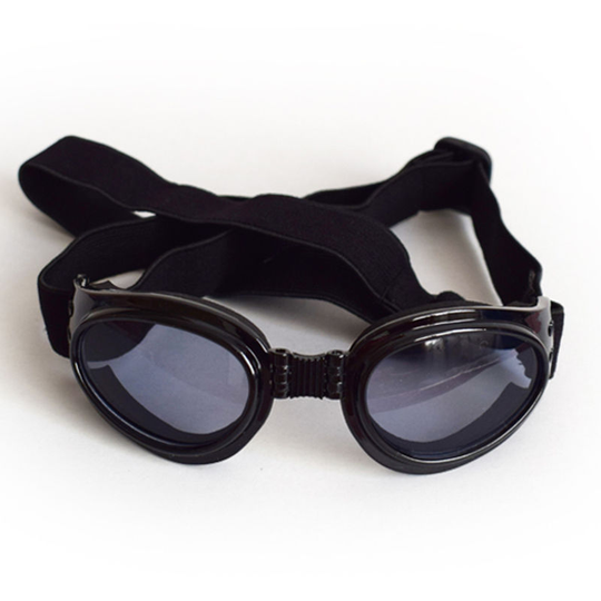 Dog Sunglasses Dog Goggles Pet Glasses uv Protection Sunglasses Adjustable Strap for Small Dog,Black - Black