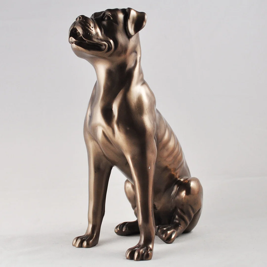 Animal Boxer Dog Cold Cast Figurine