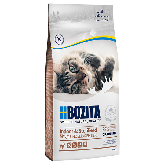 Bozita Grain Free Indoor & Sterilised - Reindeer - 10kg