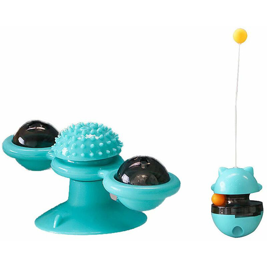 Toy for Cat Interactive Toy for Cat Toy For Cat Track Ball Tumbler Toys Set for Blue Cat