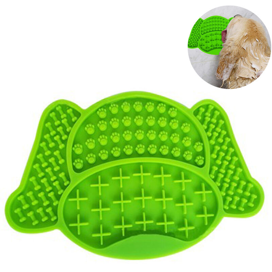 Devenirriche - Silicone Licking Mat for Dogs, Dog Slow Feeder Mat,Dog Lick Mat with Suction Cup Holds on Wall and Floor, Peanut Butter Treat Pads,Dog