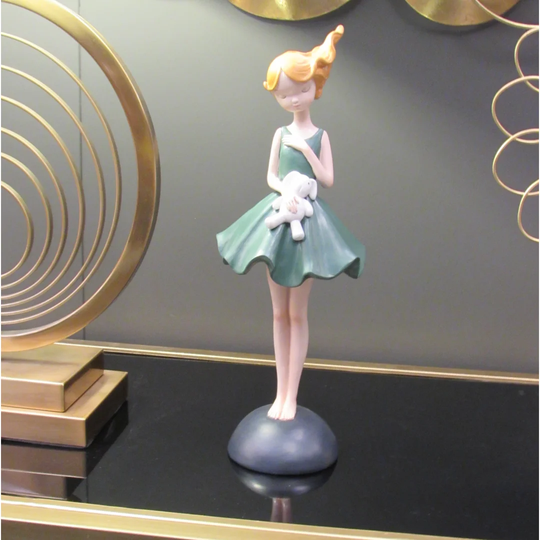 Dolly with Rabbit Karson Figurine