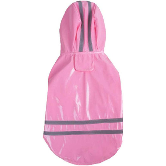 Outdoor Pet Rain Coat with Waterproof Hood Jackets pu Reflective Raincoat for Cats Clothing Cats Clothes m
