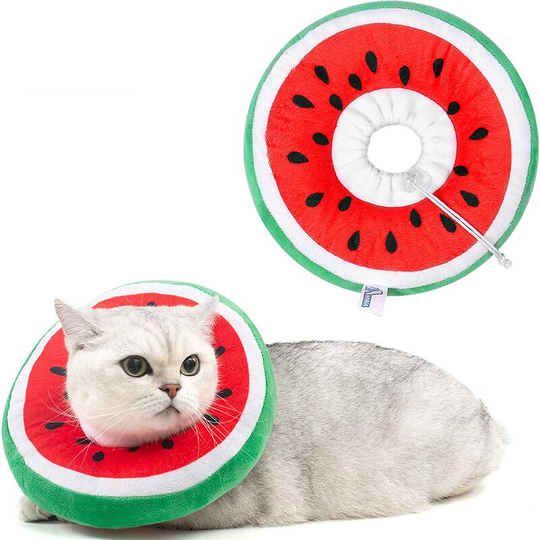 Adjustable Cat Cone Collar Soft, Cute Cat Recovery Collar, Cat Cones After Surgery for Kittens