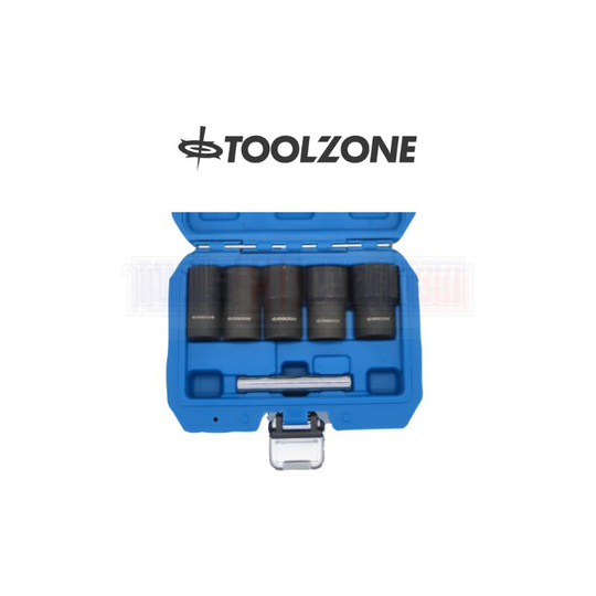 6 Piece 1/2' dr Impact Twist Socket Set Damaged Nuts Bolts & Studs Removal SS228 - Toolzone
