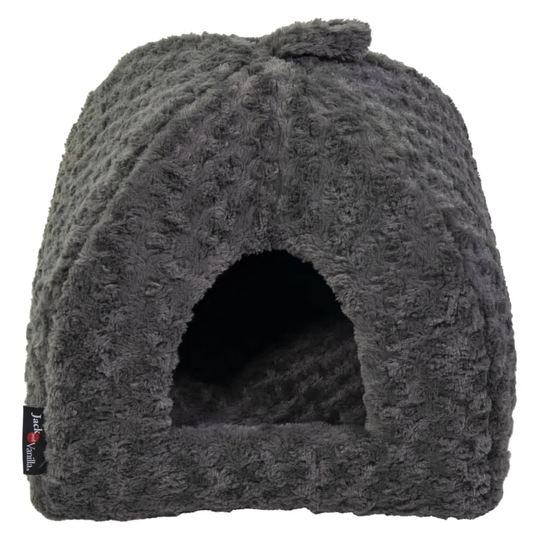Jack And Vanilla Haustier-Iglu Softy XS 40X40x40 Cm Rosette Grau