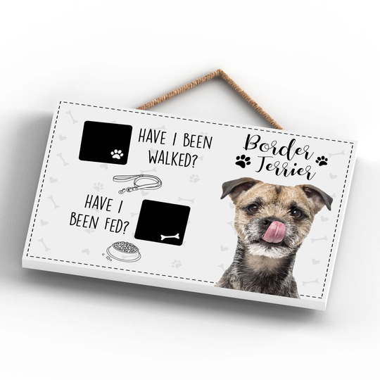 Pets and Paws_Border Terrier Wlk Fed Wall Décor