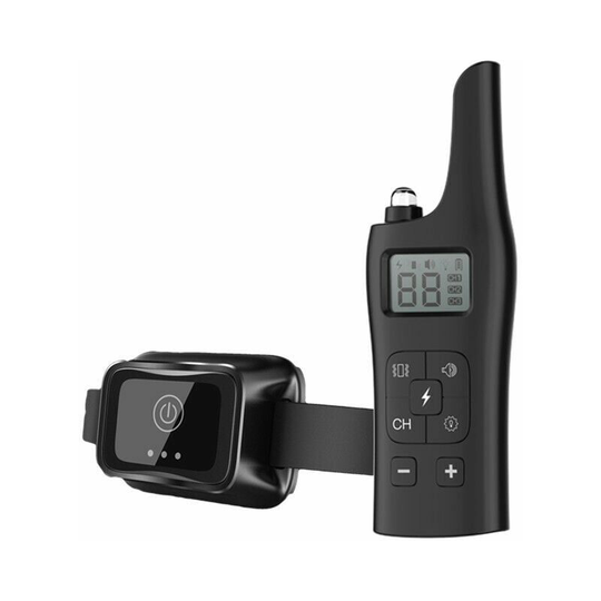 Bearsu - 800M Dog Training Collar, Waterproof Electric Collar, with Remote Control, Beep, Vibration, Shock and Light Electric Collar for Small to
