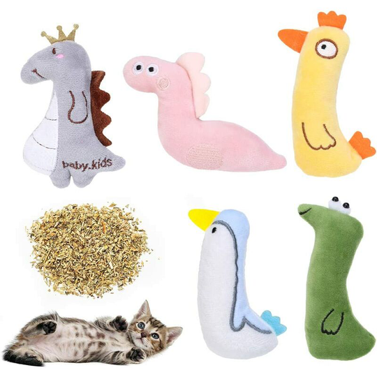 Catnip Toys for Indoor Cats - Cat Kicker Toys Interactive Plush Cat Bite Resistant Toys Cat Teething Chew Toy for Cats Kitten Kitty