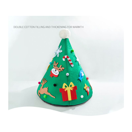 Muff - Christmas Hat Cat House Windproof Cat Nest Christmas Warm Cat Bed for Winter Comfortable Cat House Bed,green cat bed