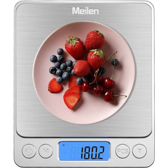 Readcly - Kitchen Scale, Precision Scale, 2000g/0.1g Portable Scale with Tare and Count Function, Backlit lcd Display, for Ingredients, Jewelry,