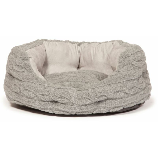 Danish Design Bobble Pewter Deluxe Slumber Dog Bed [btp] (18 Inch) (Pewter) - Pewter