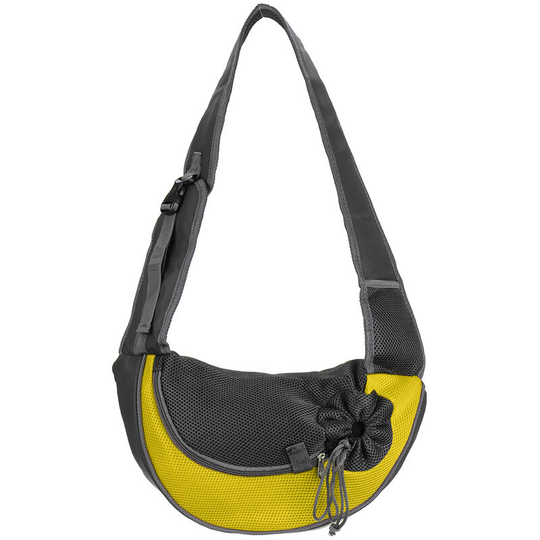 Pet Outdoor Carrier Dog Puppy Backpack Front Bag Cat Tote Travel Shoulder Bag (Yellow, l)